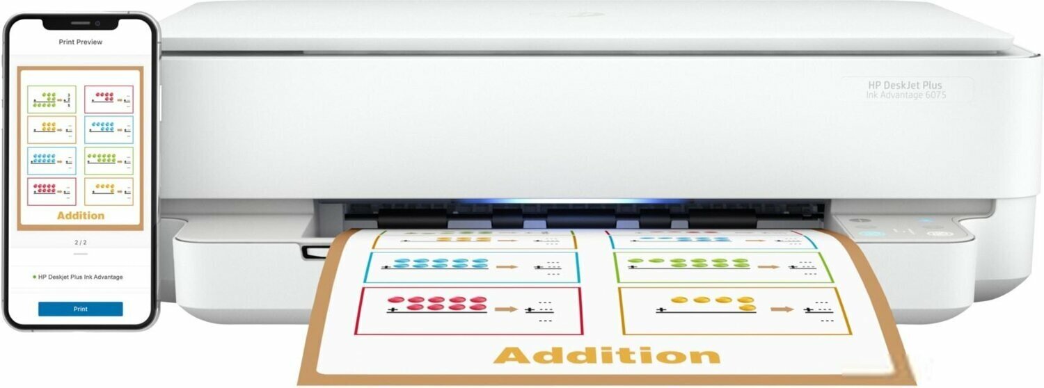 МФУ струйное HP DeskJet Plus Ink Advantage 6075 цветн A4