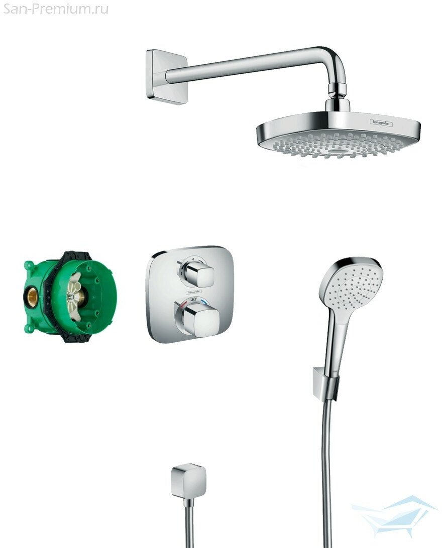 Душевой комплект hansgrohe Croma Select E / Ecostat E 27294000 хром