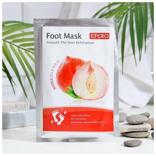 Отшелушивающая маска-носки для ног на основе персика размер универсальный 1 пара 750₽