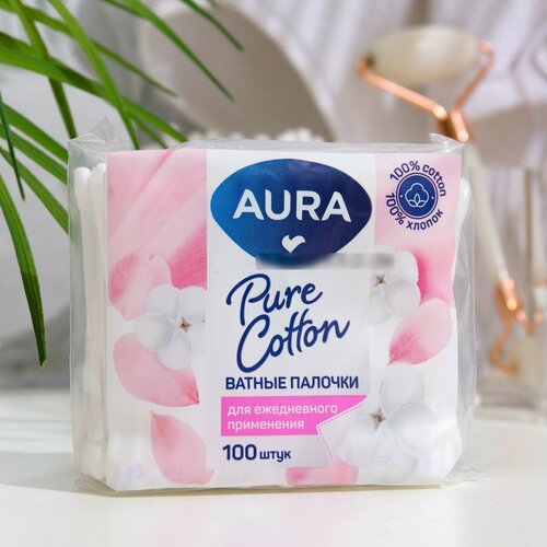 Ватные палочки Beauty Cotton Buds, 100 шт. ватные палочки aura beauty cotton buds 100 шт банка