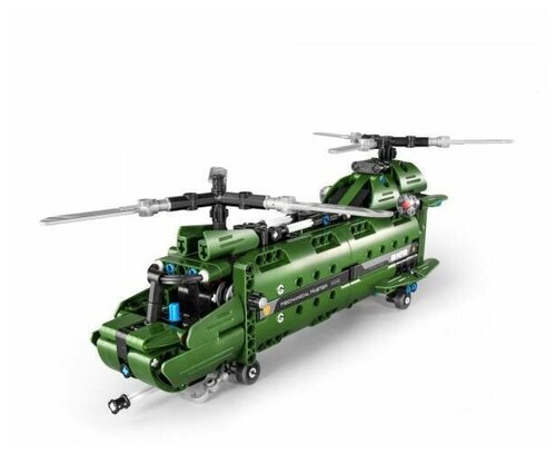 QiHui 335 деталей 2 в 1 две модели военных вертолетов Конструктор военные вертолеты QH6809