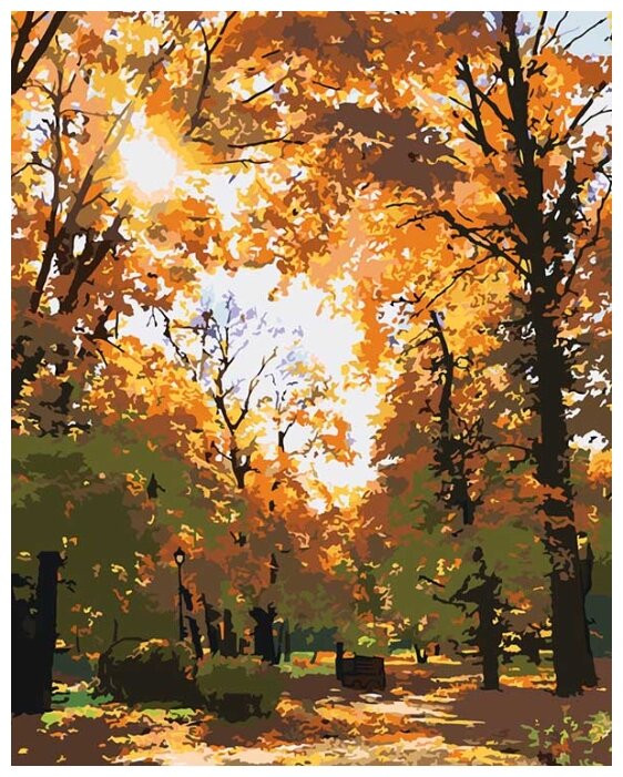 Картина по номерам "Парк осенью", 40x50 см