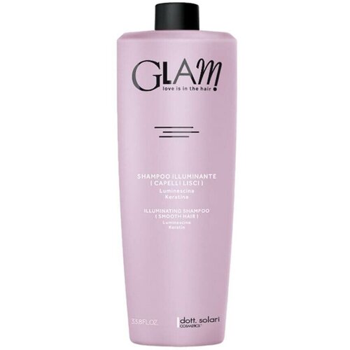 Шампунь для гладкости и блеска волос GLAM SMOOTH HAIR, 1000 мл dott solari маска структурирующая для вьющихся волос glam 500 мл банка