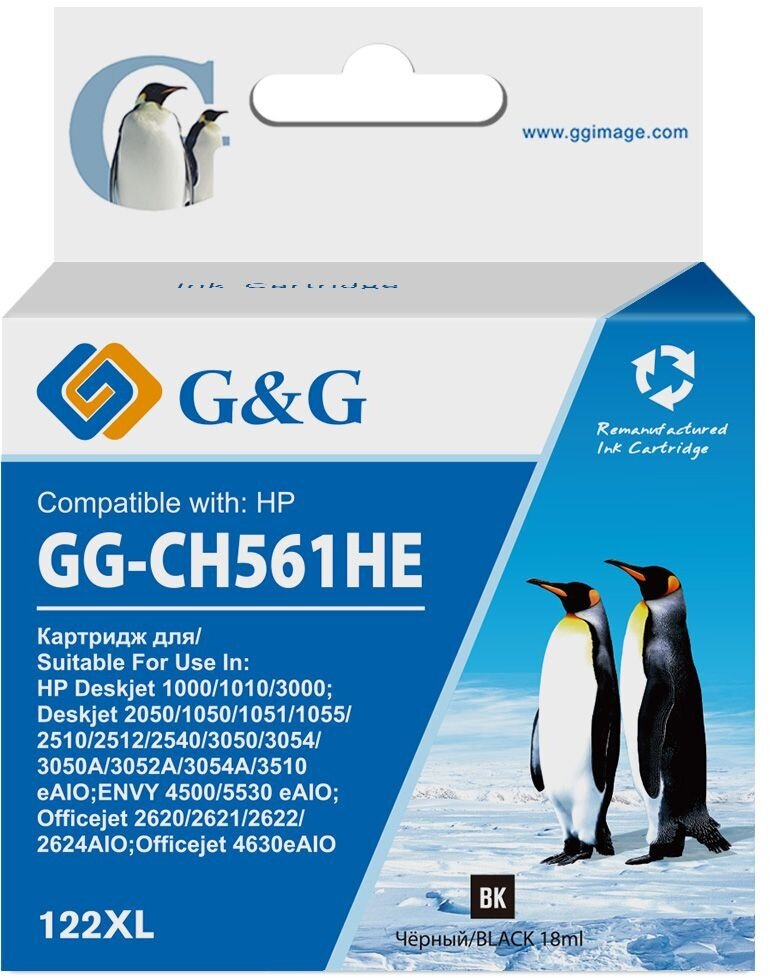 Картридж струйный G&G GG-CH561HE 122 черный