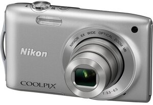 Фотоаппарат Nikon Coolpix S3300 , серебро