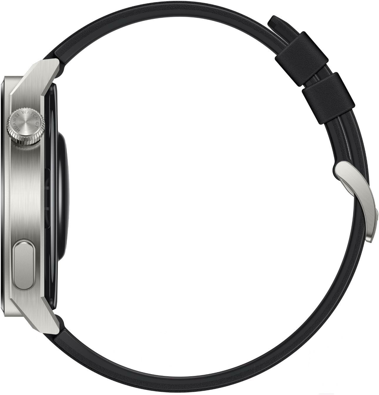 Умные часы HUAWEI Watch GT 3 Pro, белый керамический корпус с серебряным безелем - фото №3