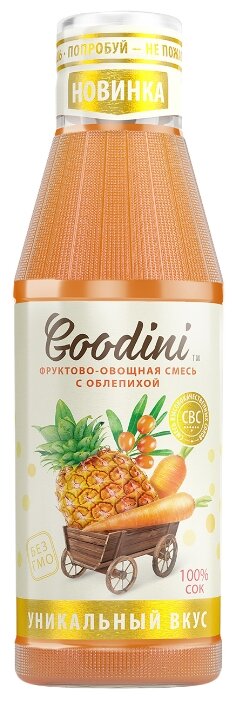 Goodini Фруктово-овощная смесь с облепихой, без сахара