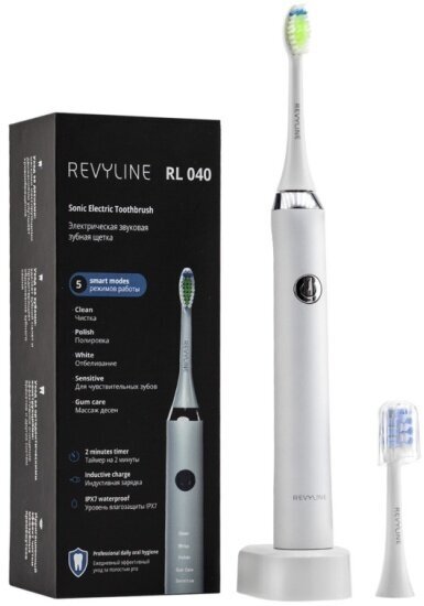 Электрическая зубная щетка REVYLINE RL 040, белая