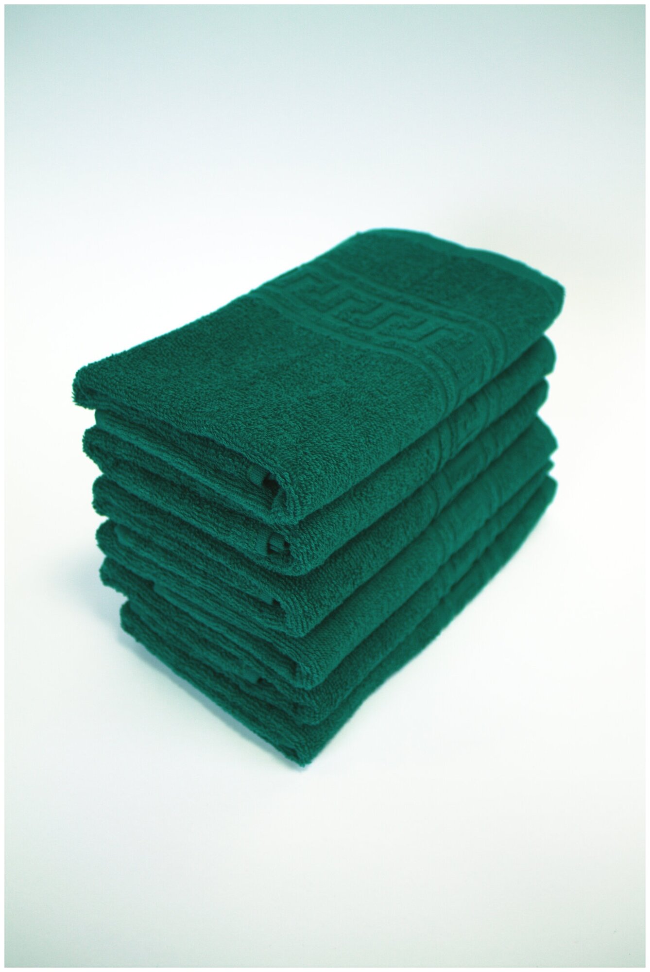 Полотенце махровое кухонное Темно-зеленый 40х70 (6 шт.)