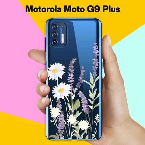 Силиконовый чехол на Motorola Moto G9 Plus Цветы / для Моторола Мото Джи9 Плюс чехол книжка mypads для motorola moto g9 plus моторола мото g9 plus фиолетовый