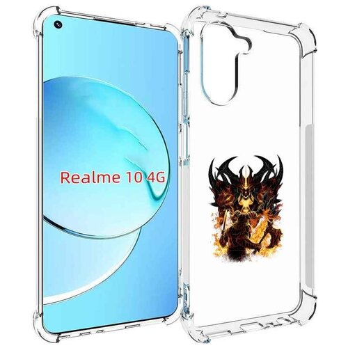 Чехол MyPads демон shadow fiend для Realme 10 задняя-панель-накладка-бампер