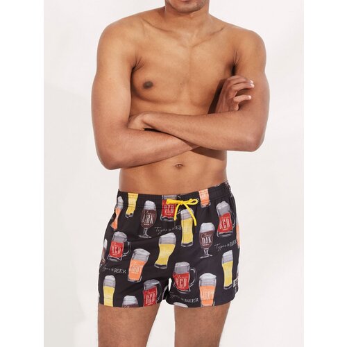 Шорты для плавания Ysabel Mora быстросохнущие карманы размер L мультиколор черный 2300₽