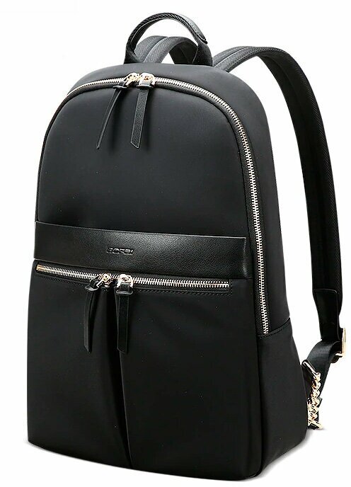 Рюкзак женский городской Bopai Women вместительный 13л, для ноутбука 14", черный, влагостойкий, текстильный, молодежный