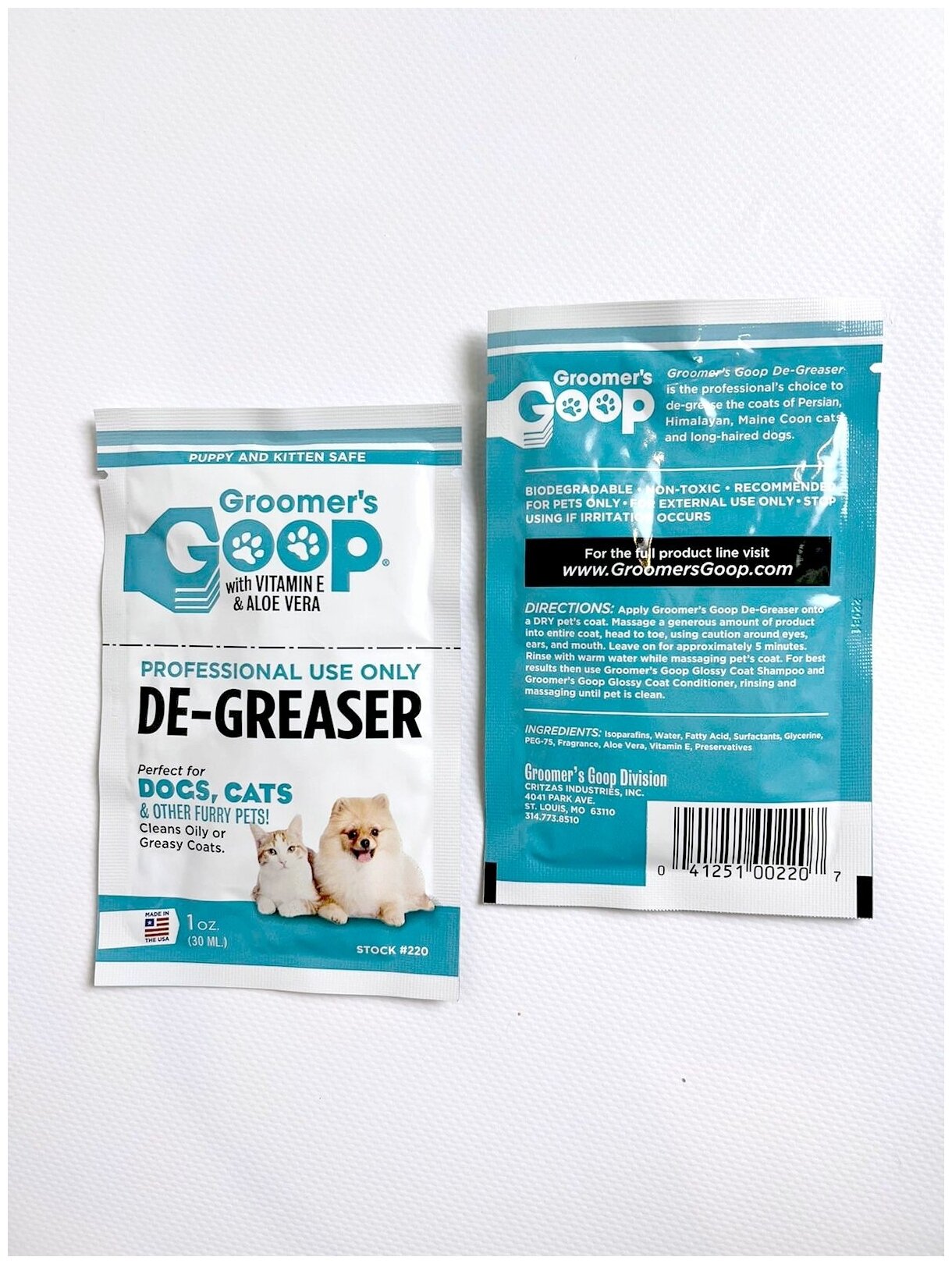 Groomer`s Goop Обезжиривающая паста для шерсти 30 мл - фотография № 2