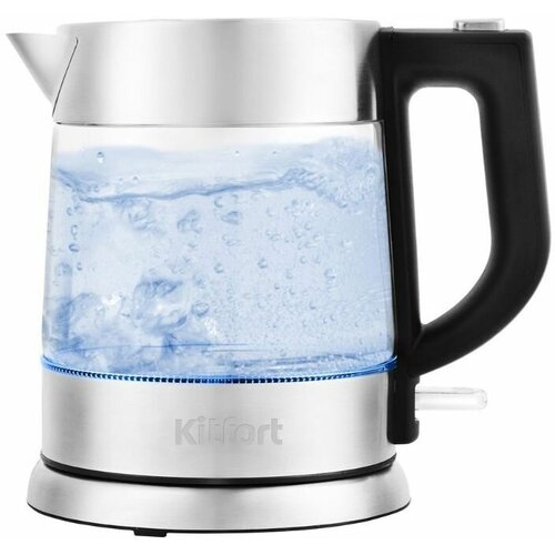 Kitfort КТ-647 1л 2200Вт нержавеющая стальчерный стекло 357100₽