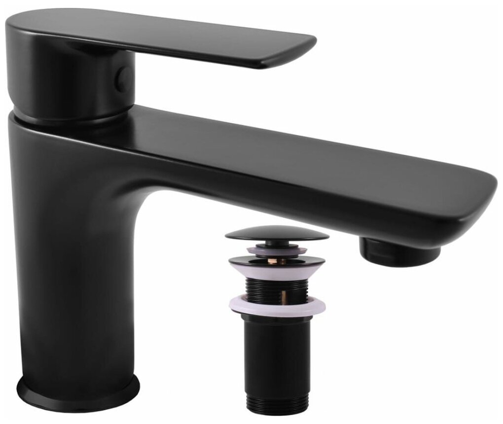 Rav Slezak Victoria Смеситель для раковины цвет черный матовый (VT427.5KCMAT)