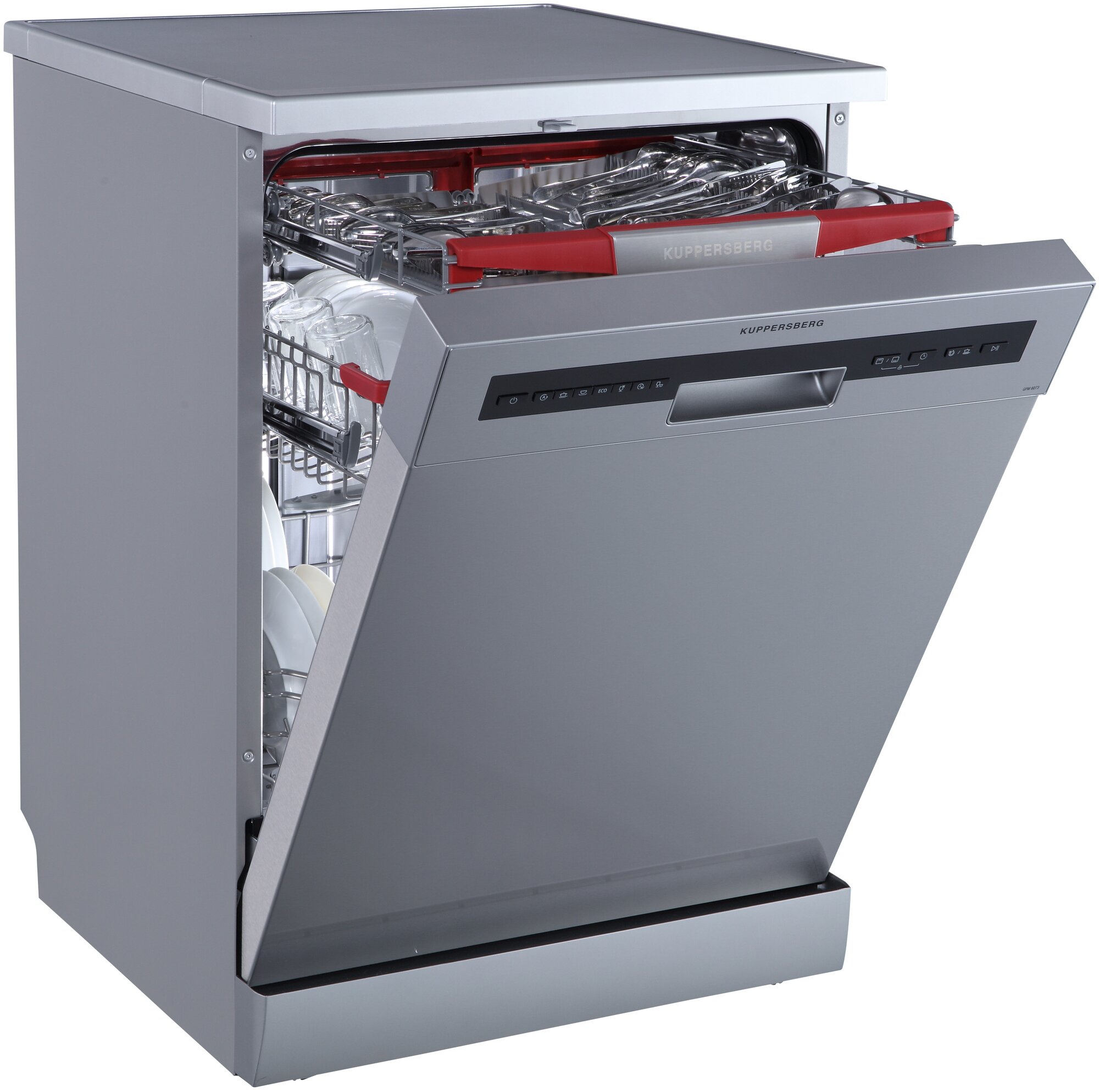 Встраиваемая посудомоечная машина Kuppersberg GFM 6073, лучом на полу, авто-открыванием и инвертором