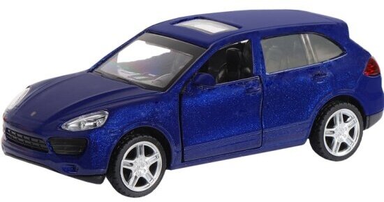 Масштабная модель Автопанорама JB1251266 Porsche Cayenne S, 1:43, синий перламутр