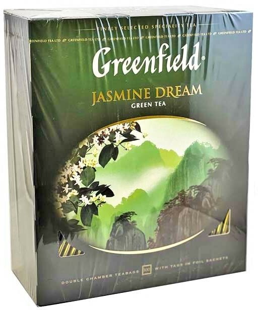 Чай зеленый Greenfield Jasmine Dream 100*2г ОРИМИ - фото №6