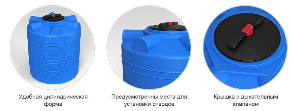 Бак пластиковый 1000 л для воды - фотография № 11