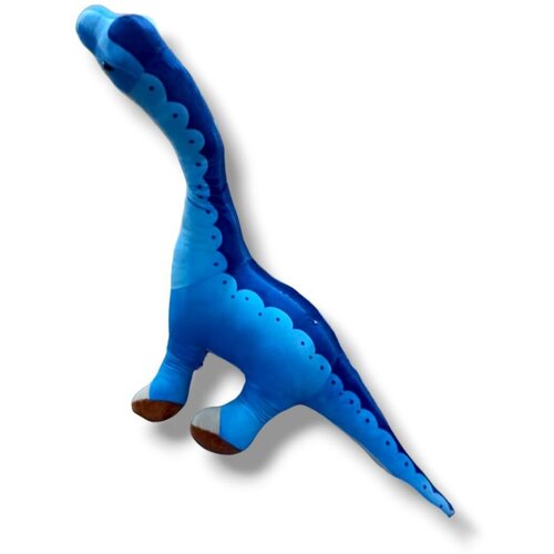 Мягкая игрушка Динозавр Бронтозавр 110 см синий