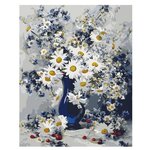 Картина по номерам Paintboy VA-1626 Ромашки в голубой вазе 40х50см - изображение