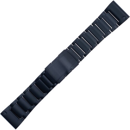 Титановый браслет для часов Garmin Fenix 7X/6X Pro/5X, Tactix 7, QuickFit, 26 мм, черный