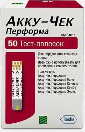 Изображение товара Тест-полоски к глюкометру акку-чек Перформа N50 #
