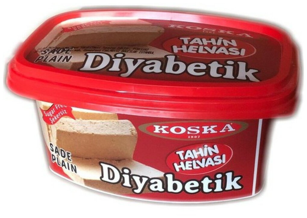 Халва турецкая кунжутная без сахара(Diyabetik), 300 грамм - фотография № 1