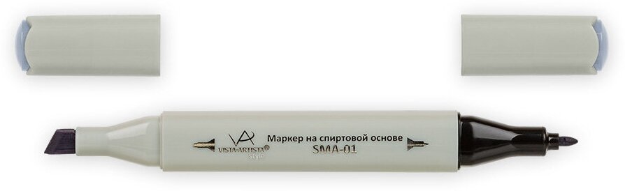 Маркер "VISTA-ARTISTA" Style на спиртовой основе SMA-01 0.7 мм - 7 мм перо круглое/скошенное S519 серый холодный II 4/Cool Grey II 4