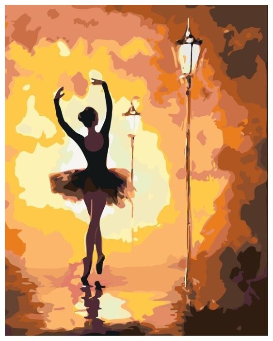 Картина по номерам "Уличная балерина", 40x50 см