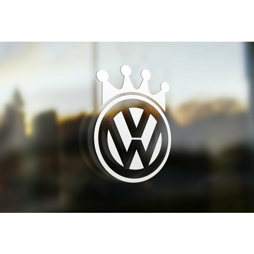 Наклейка на авто Volkswagen King 30х23