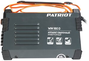 Сварочный аппарат Patriot WM180D инвертор ММА 7.8кВт