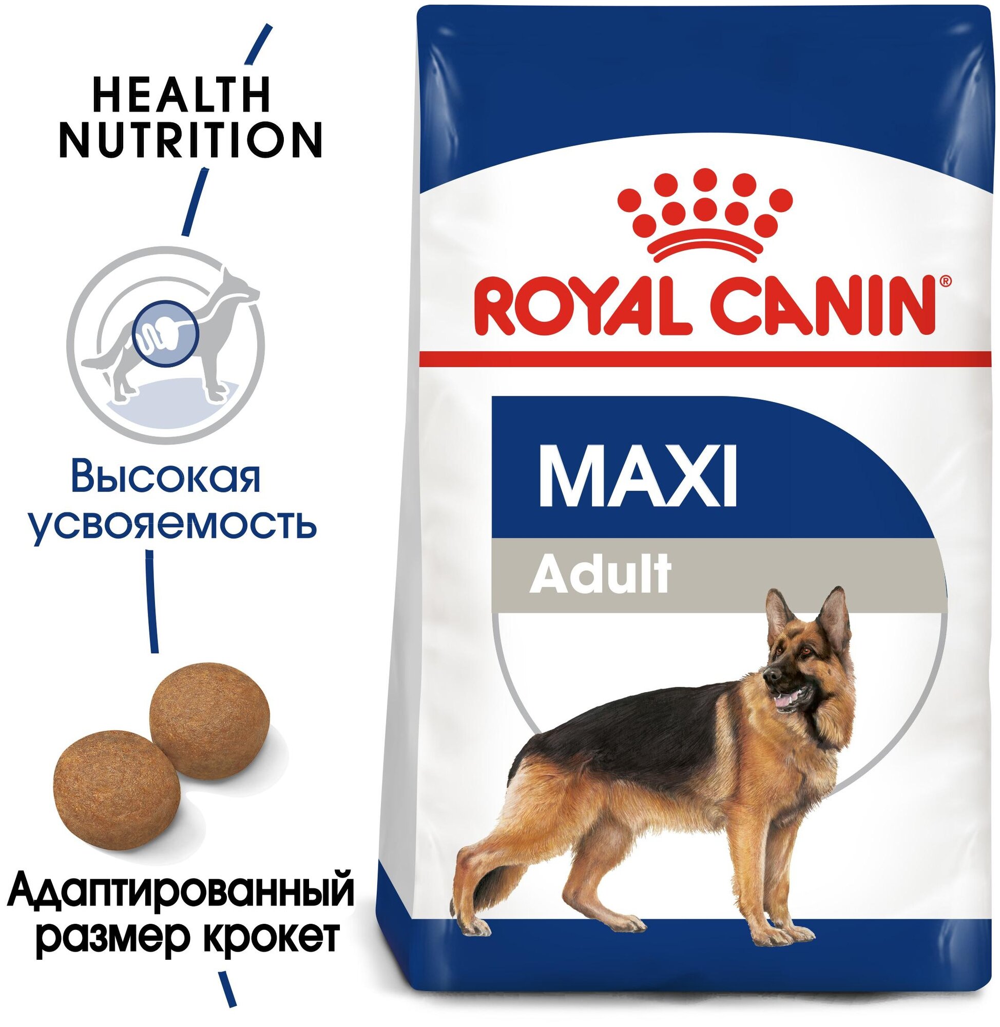 ROYAL CANIN MAXI ADULT для взрослых собак крупных пород (15 кг)