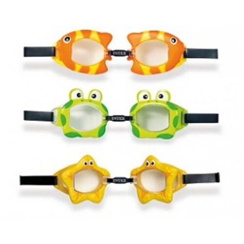 фото Intex, очки для плавания "fun" от 3 до 8 лет, 3 вида, уп.12