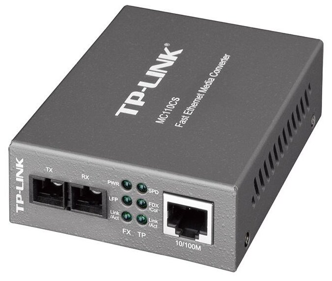 Медиаконвертер TP-Link 10/100Mbit RJ45 100Mbit SC - фото №1