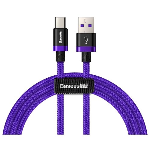 фото Кабель Baseus flash charge Huawei USB - USB Type-C (CATZH-A) 1 м purple/black