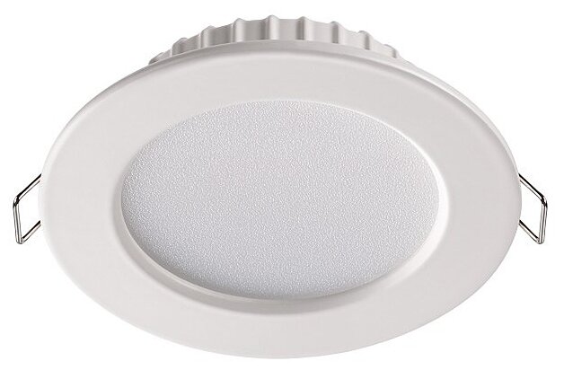 Светильник Novotech Luna 358028, LED, 7 Вт, 4100, нейтральный белый, цвет арматуры: белый, цвет плафона: белый