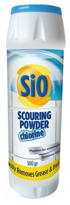 Универсальный порошок чистящий SIO хлор 500 мл чистящее средство