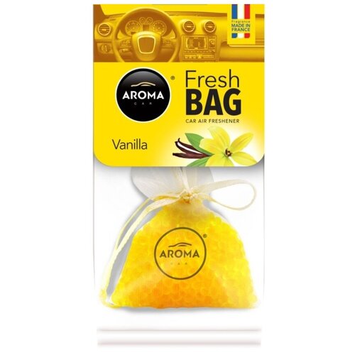 Ароматизатор воздуха AROMA CAR Fresh Bag Vanilla, арома-саше, подвесной