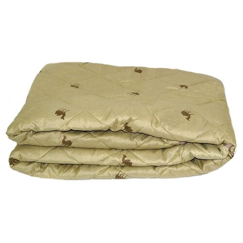 Одеяло Принцесса на горошине Люкс Эконом Шерсть верблюжья, 175 х 205 см, бежевый