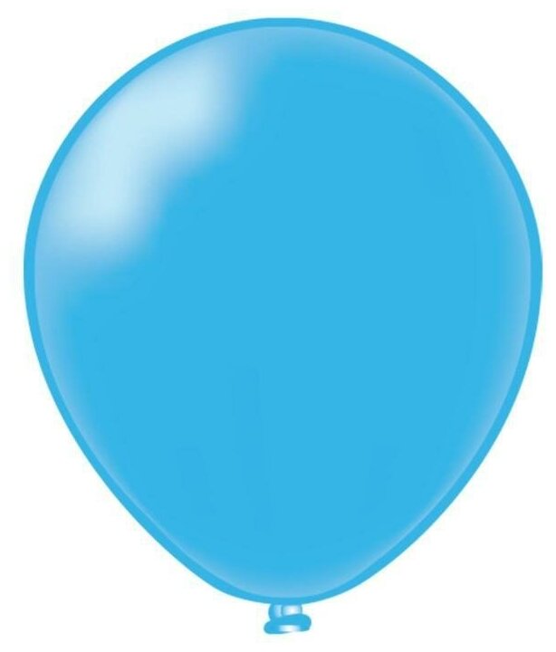 Шар латексный 12", пастель, цвет светло-голубой, набор 50 шт.