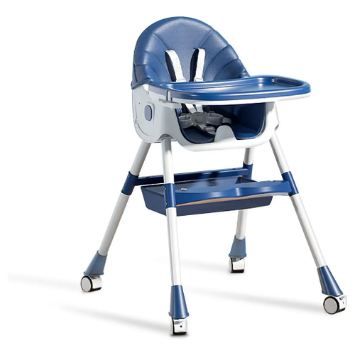 детский стульчик для кормления luxmom q2 синий Детский стульчик для кормления Luxmom Q2 темно-синий