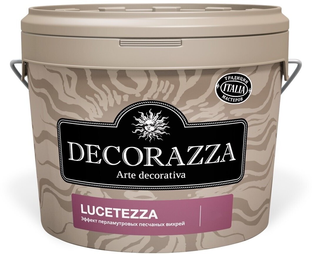 DECORAZZA LUCETEZZA декоративная краска с перламутровым эффектом, Баз. Argento LC 001 (5л)