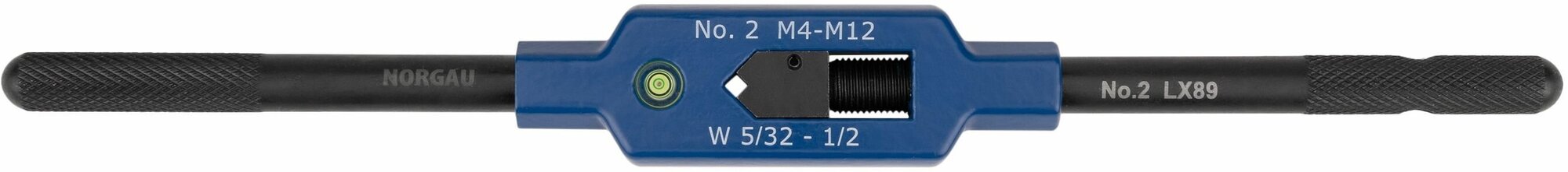 Вороток для метчиков NORGAU Industrial регулируемый М4-12 с уровнем