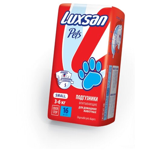Подгузники для собак Luxsan Pets Small 11х11 см 11 см 11 см 16 шт. 1 шт. S