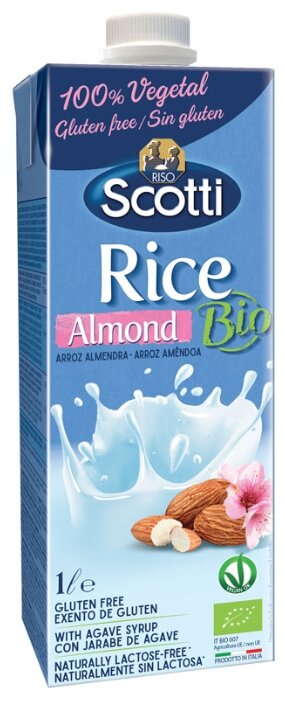 Рисовый напиток Riso Scotti Rice с миндалем 2.2%, 1 л