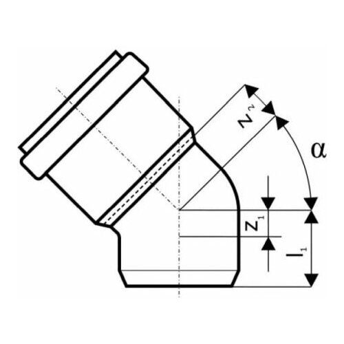 Отвод 87.5 градусов 160мм для наружной канализации 30101160 VALFEX