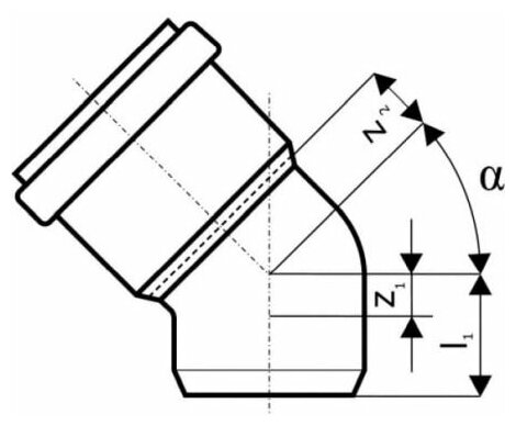 Отвод 87.5 градусов 160мм для наружной канализации 30101160 VALFEX
