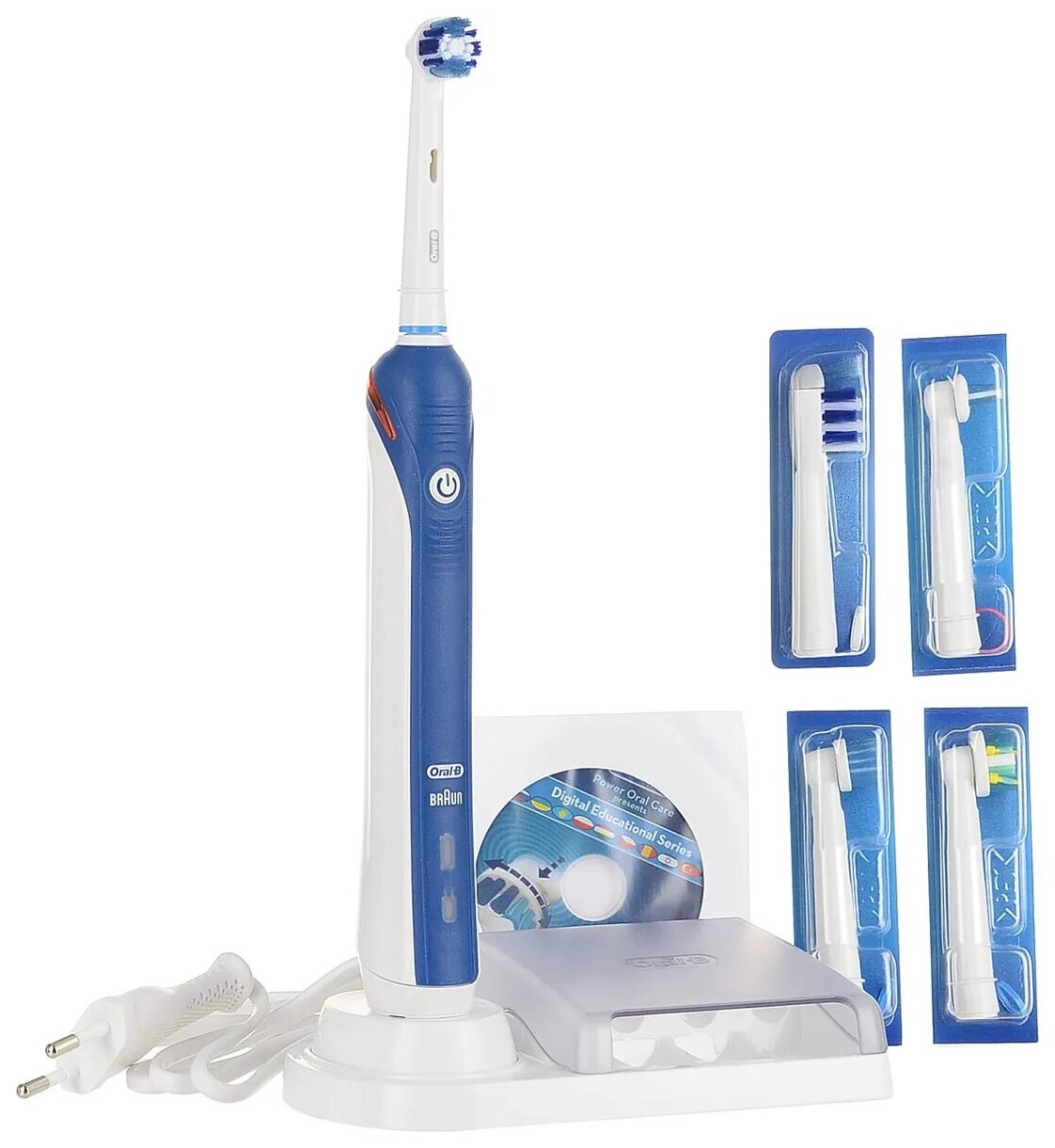 Электрическая зубная щетка Oral-B Professional Care 3000, белый/синий